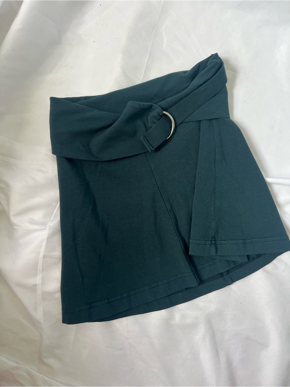 NWOT Girls HARD TAIL Teal Buckle 90% Cotton Mini Skirt